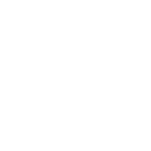 White ceiling fan icon on black background.